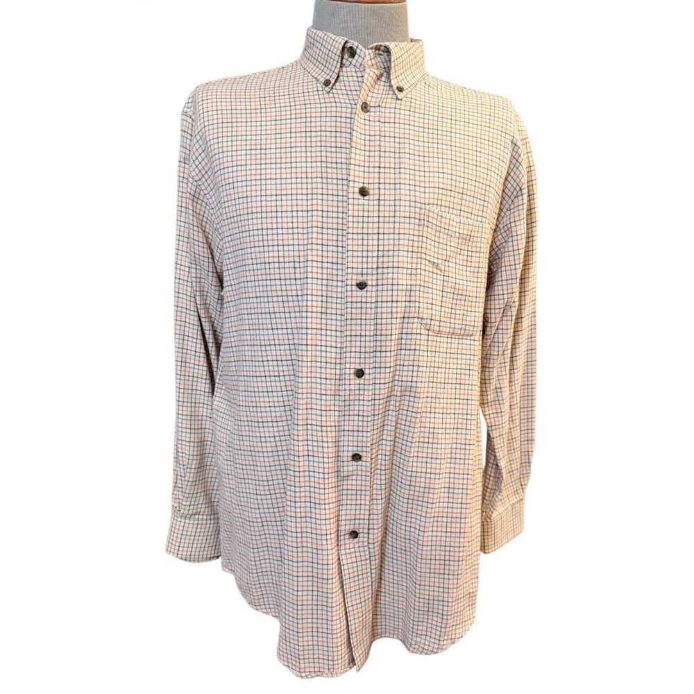 Consensus Men’s Flannel Plaid Button Down Shirt Large